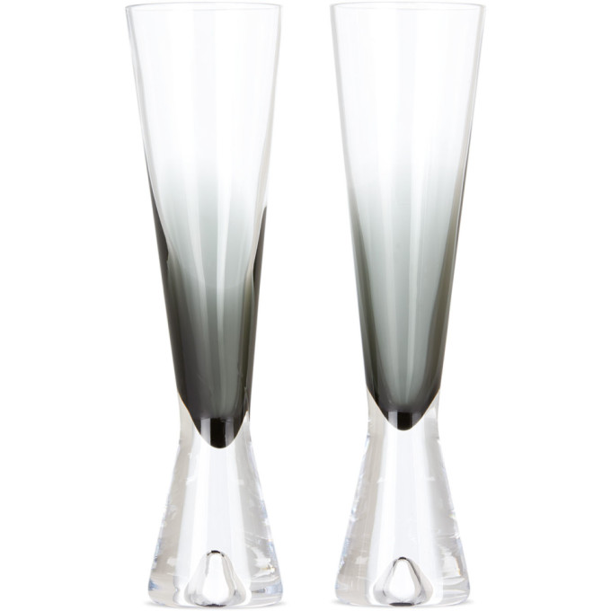 Tom Dixon Black Tank Champagne Glass Set