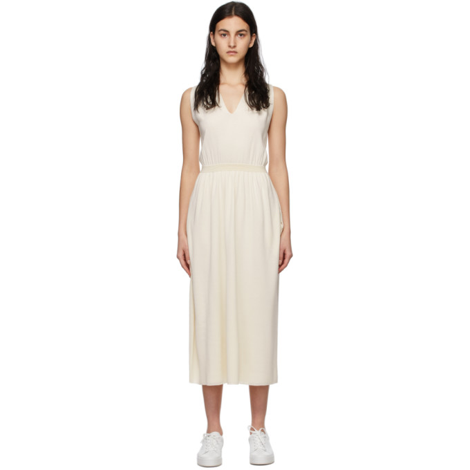 Loro Piana Off-white Silk Knit Dress In 1230 Nougat