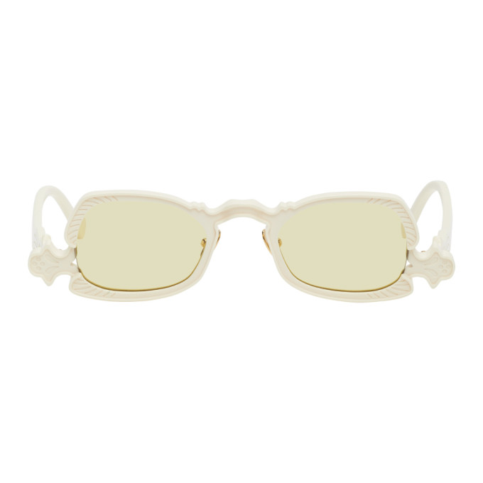 Grey Ant Off-White Arsenic Oval Sunglasses