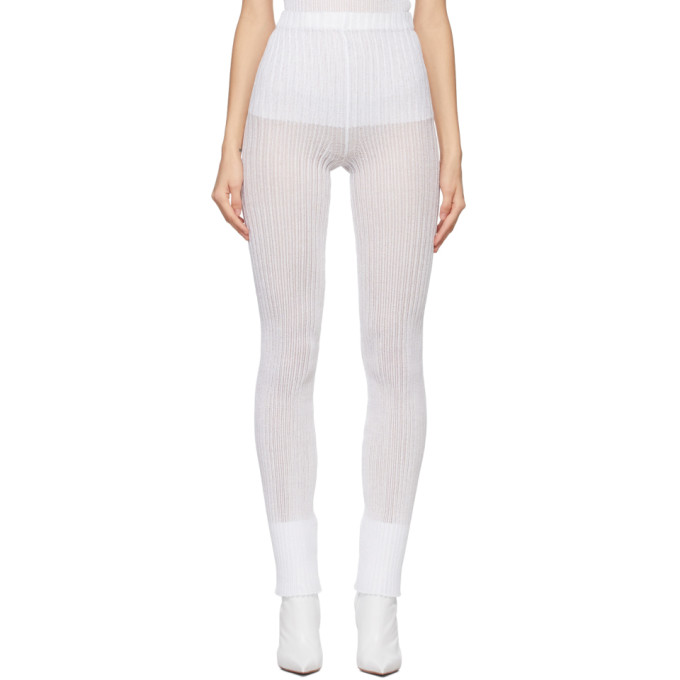 a. roege hove White Rib Knit Tights