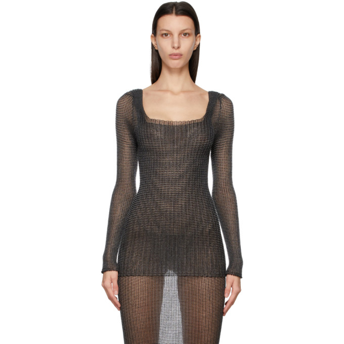 Click to view more detailed imagery on our partner's website A. Roege Hove Black Square Neck Long Sleeve Pullover