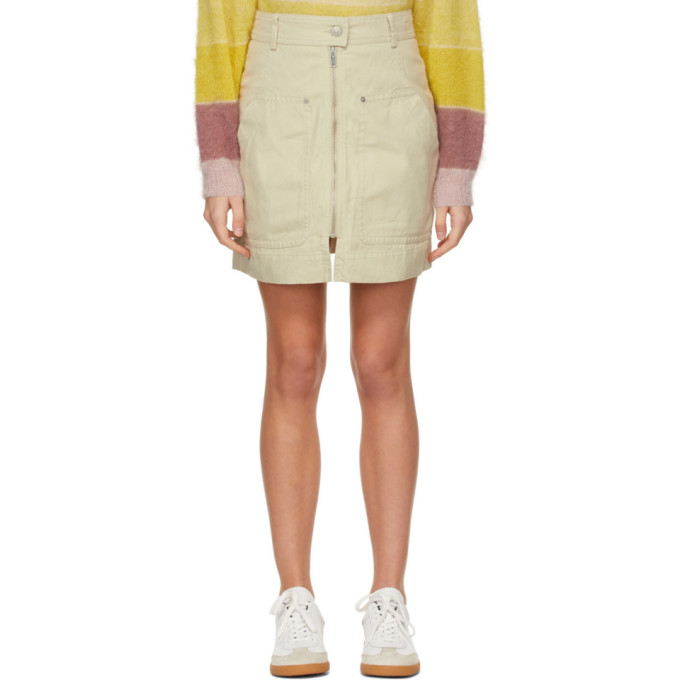 Isabel Marant Etoile Beige Pilademi Miniskirt