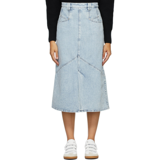 Isabel Marant Blue Pomano Skirt