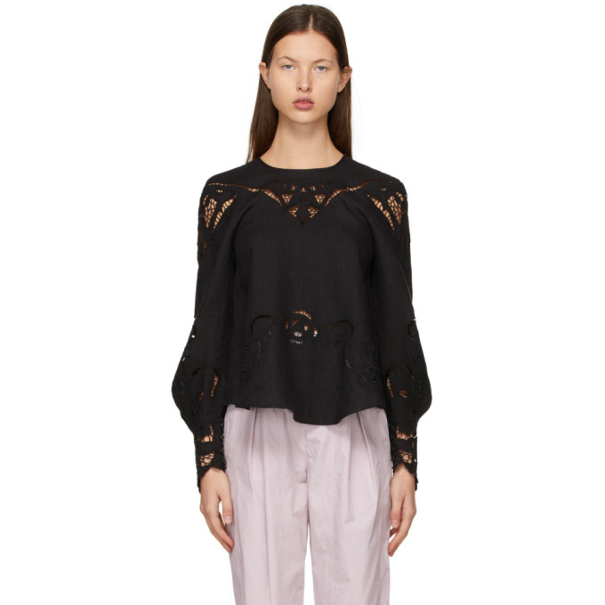 Isabel Marant Black Emmett Blouse