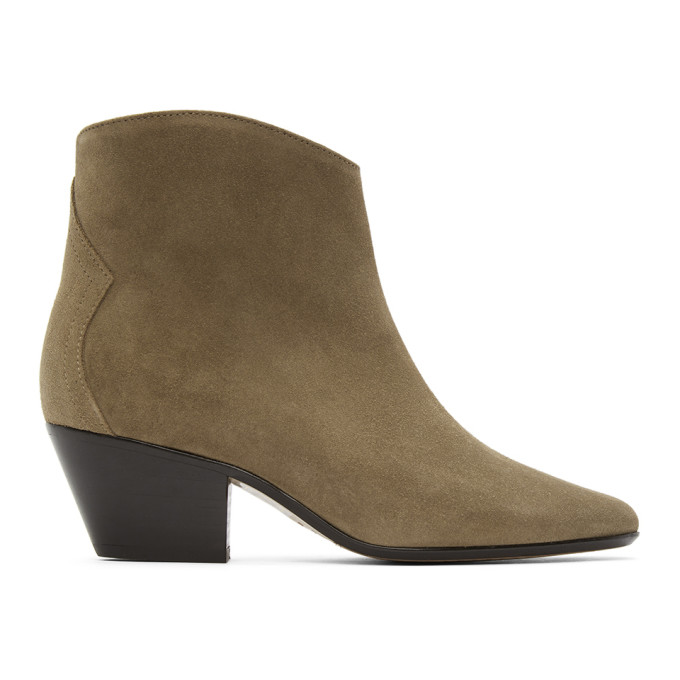 Isabel Marant Taupe Dacken Ankle Boots