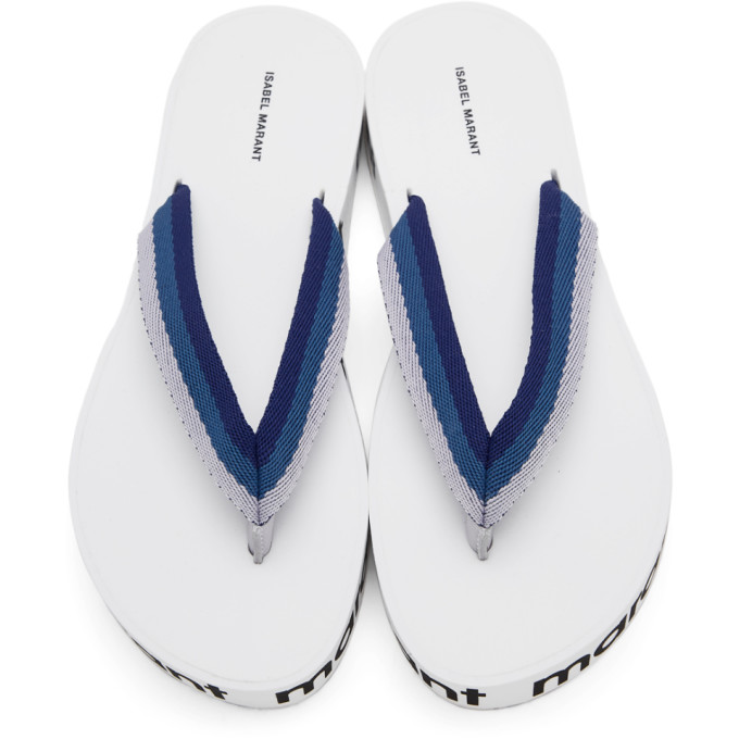 ISABEL MARANT ISABEL MARANT BLUE TAE SANDALS