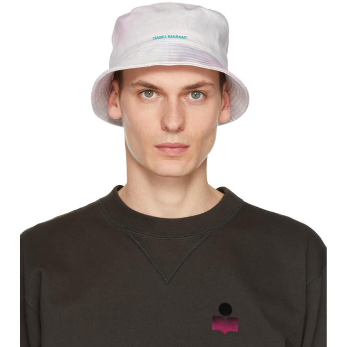 Isabel Marant Pink Tie-Dye Haley Bucket Hat