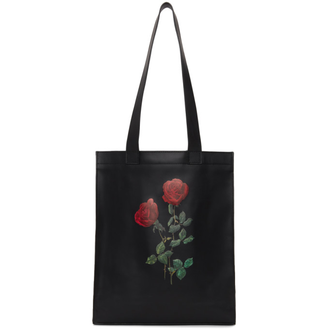 Ernest W. Baker Black Floral Tote