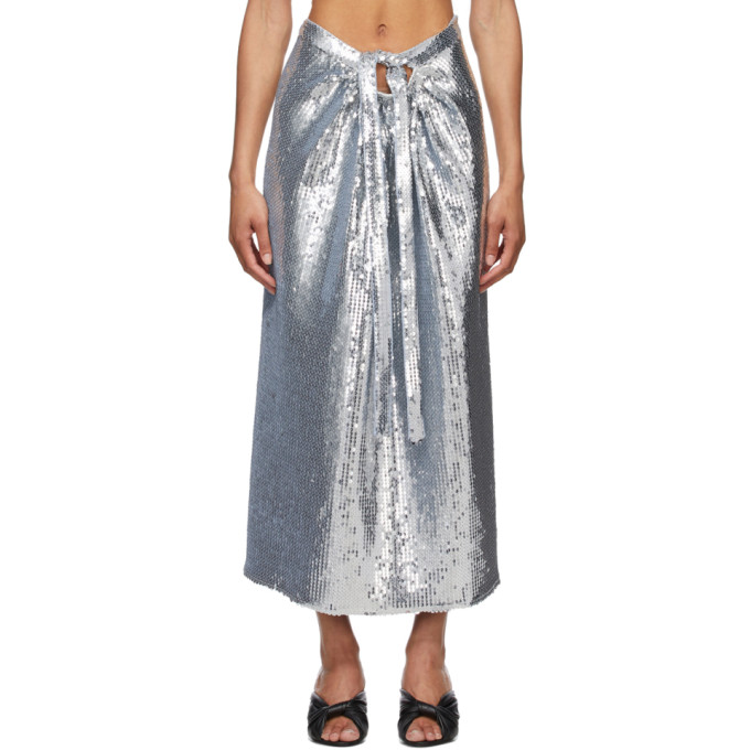 Paco rabanne silver skirt clearance