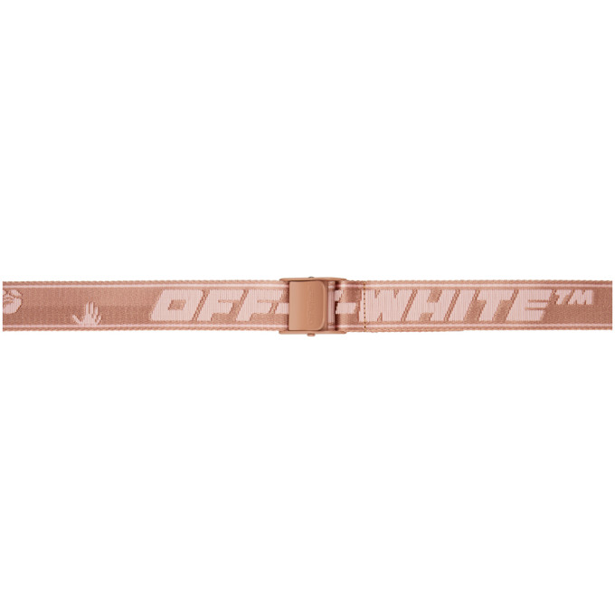 Off-White Pink New Logo Industrial Belt