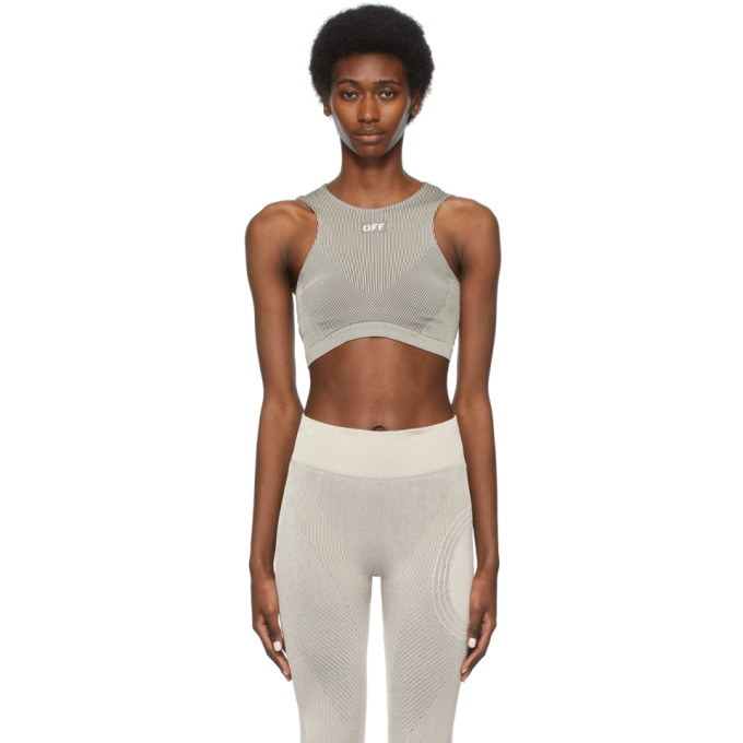 Off-White Beige Seamless Meteor Leggings