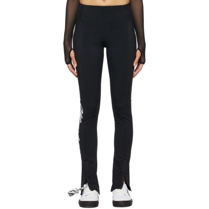 Off-White Black Athleisure Split Leggings