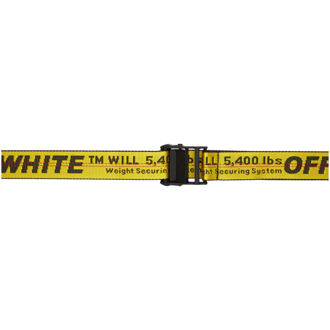 Off-White - 3.5cm Yellow Industrial Canvas Belt - Yellow Off-White