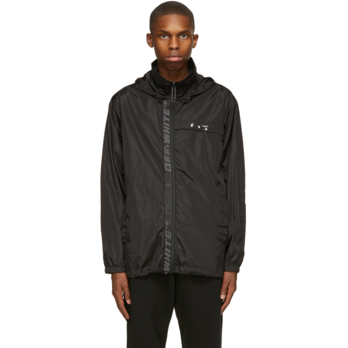 Off-White Off-White Black Logo Windbreaker Jacket