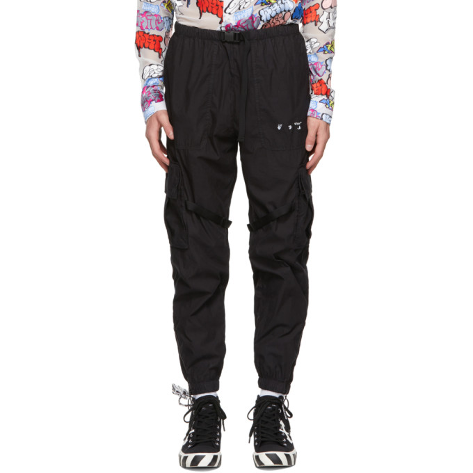 Off-White Black Cotton Cargo Pants