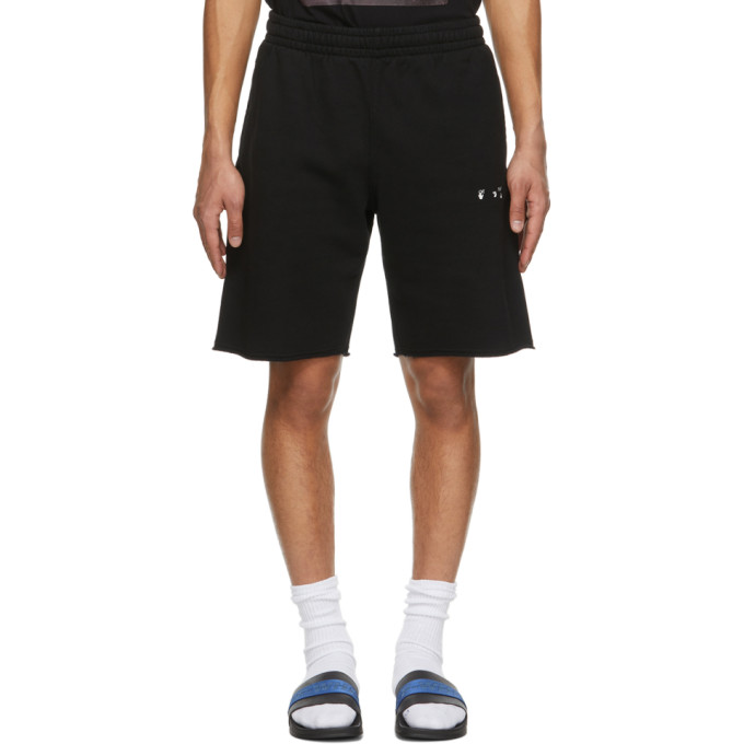 OFF-WHITE BLACK CARAVAGGIO PAINTING SHORTS