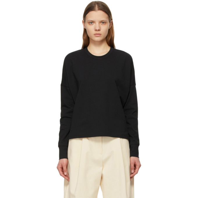 Studio Nicholson Black Loop Long Sleeve T-Shirt