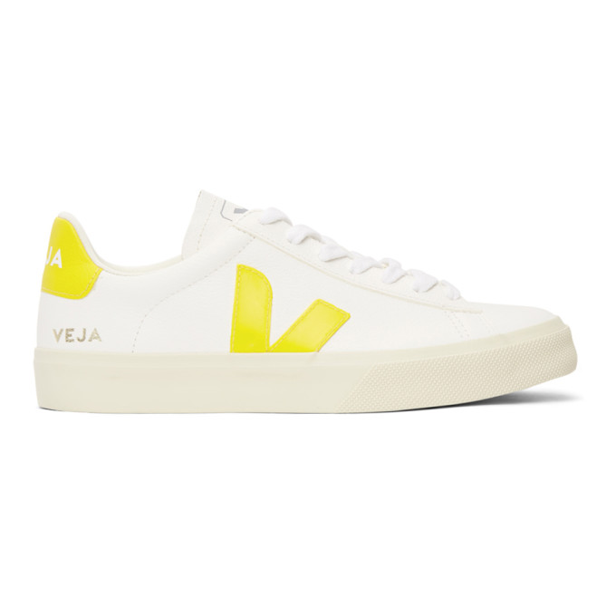 VEJA WHITE & YELLOW CAMPO SNEAKERS