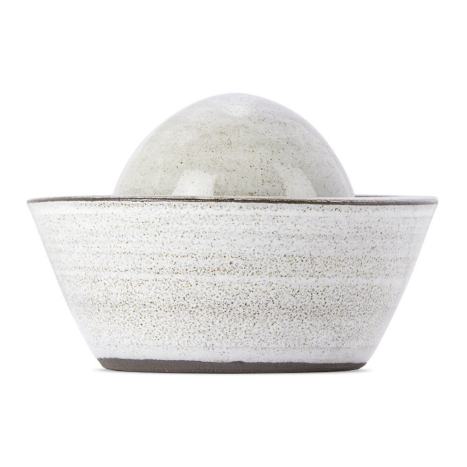 Lily Pearmain SSENSE Exclusive Black and White Pestle and Mortar