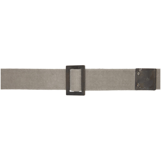 Boris Bidjan Saberi Grey Cinch Belt