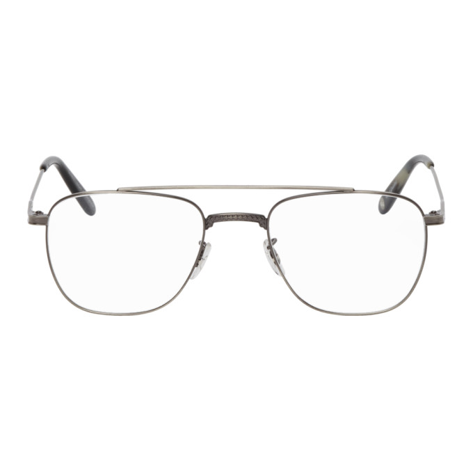 Garrett Leight Gunmetal Riviera Glasses