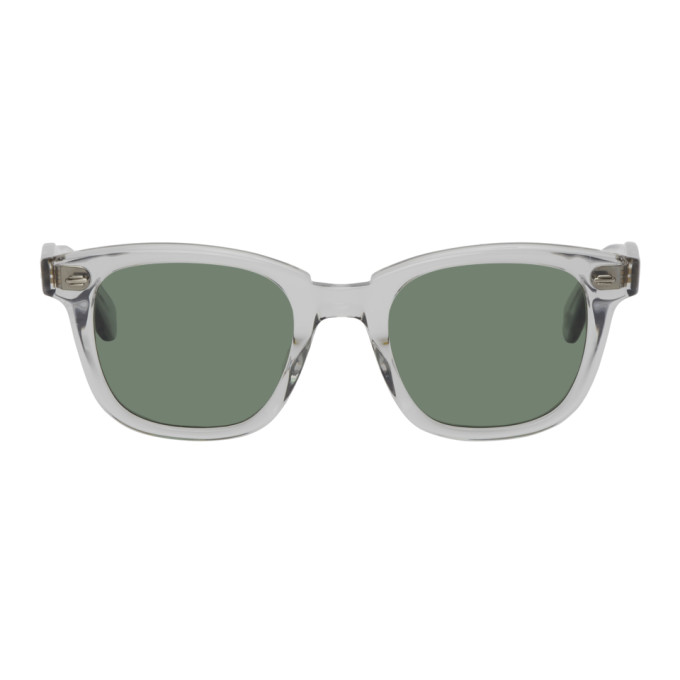 Garrett Leight Taupe Calabar Sunglasses In Grey