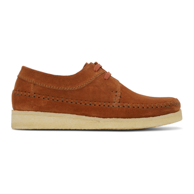 Padmore and Barnes Orange Suede Willow Derbys