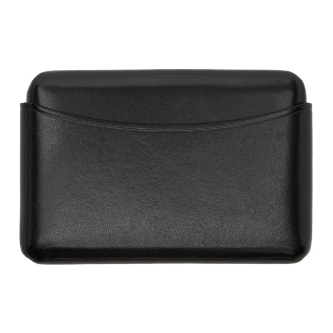 Lemaire Black Molded Card Holder In 999 Black