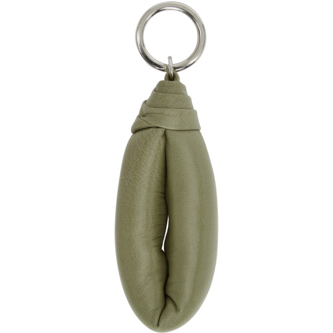 Lemaire Green Wadded Keychain In 609 Sage