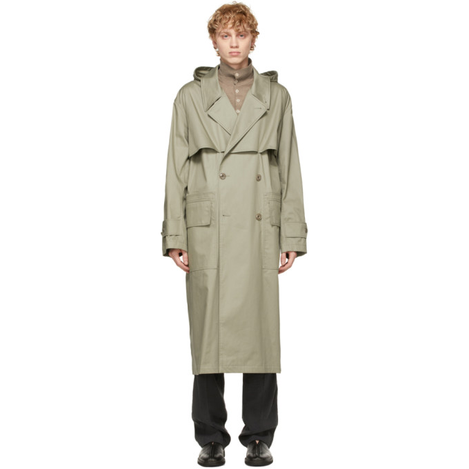 Lemaire Grey Technical Trench Coat