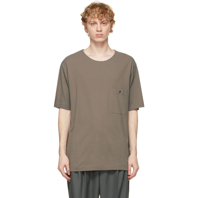 Lemaire Grey Crepe Jersey T-Shirt