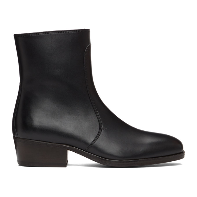 Lemaire Black Zipped Boots