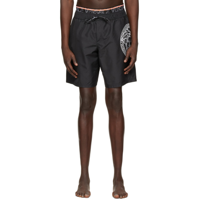 Versace Underwear Black Medusa Swim Shorts