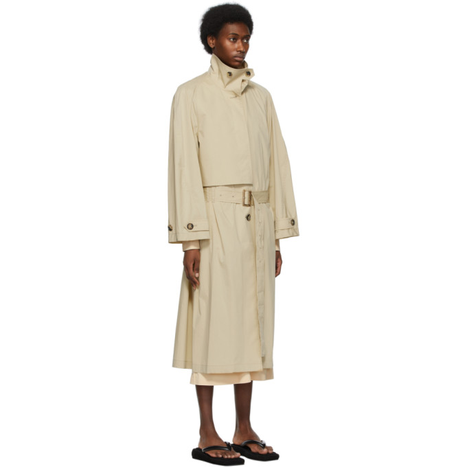 LOW CLASSIC LOW CLASSIC BEIGE LOW WAIST TRENCH COAT
