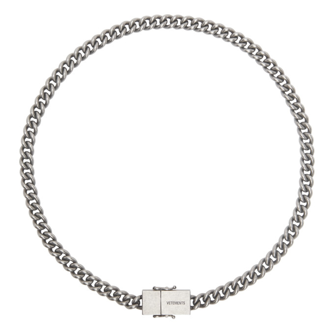 VETEMENTS Silver USB Necklace