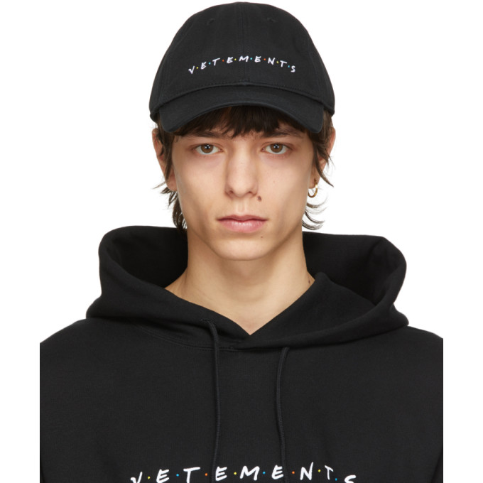 VETEMENTS Black Friendly Logo Cap