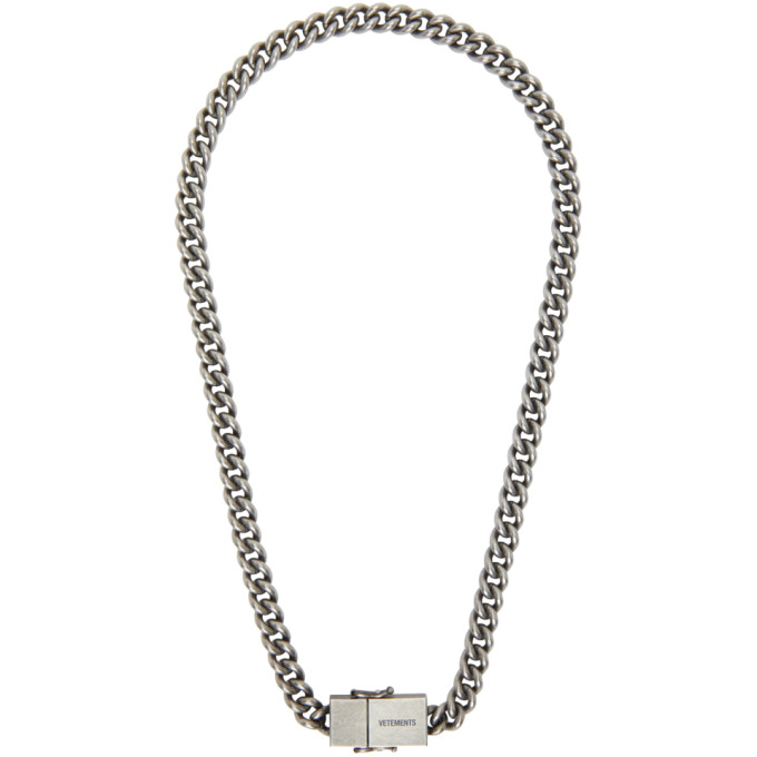 VETEMENTS Silver USB-C Necklace