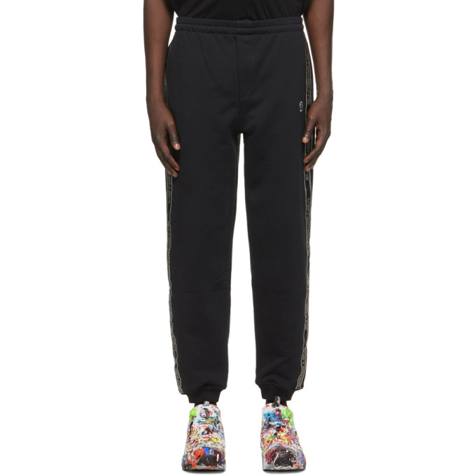 VETEMENTS Black Logo Tape Lounge Pants