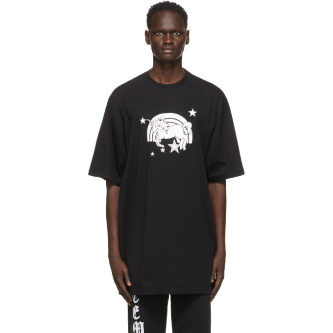 VETEMENTS Black Unicorn Magic T-Shirt