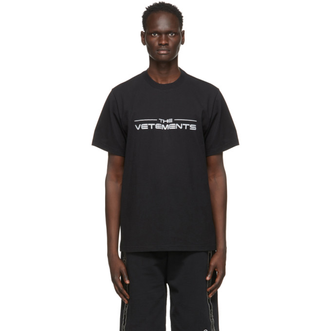 VETEMENTS Black The Logo T-Shirt