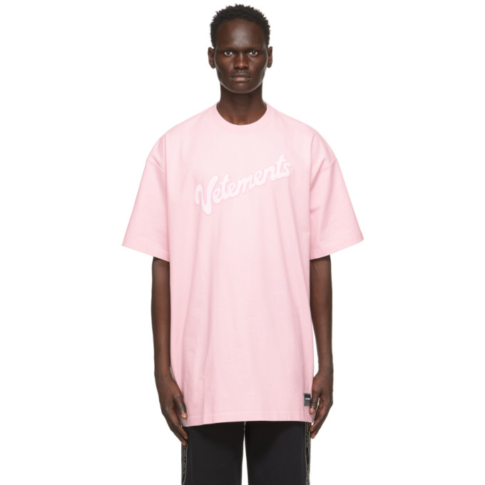 VETEMENTS Pink Sweet Logo T-Shirt