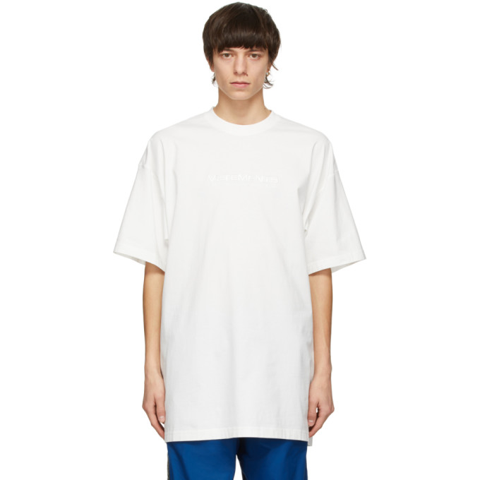 VETEMENTS White Haute Couture Logo T-Shirt