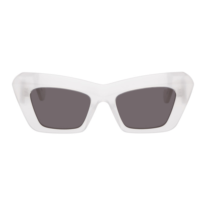 Loewe White Oversized Cat Eye Sunglasses