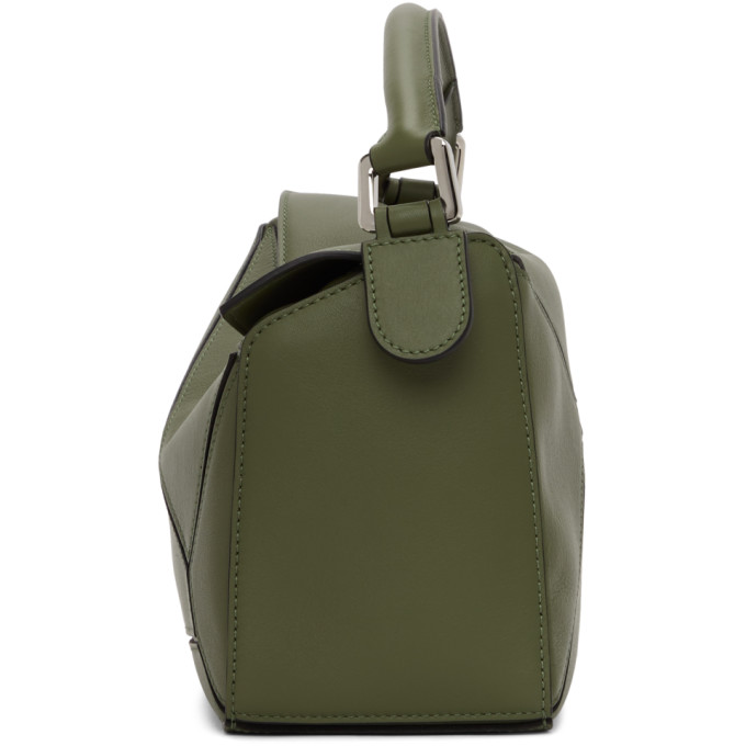 LOEWE GREEN SMALL PUZZLE BAG