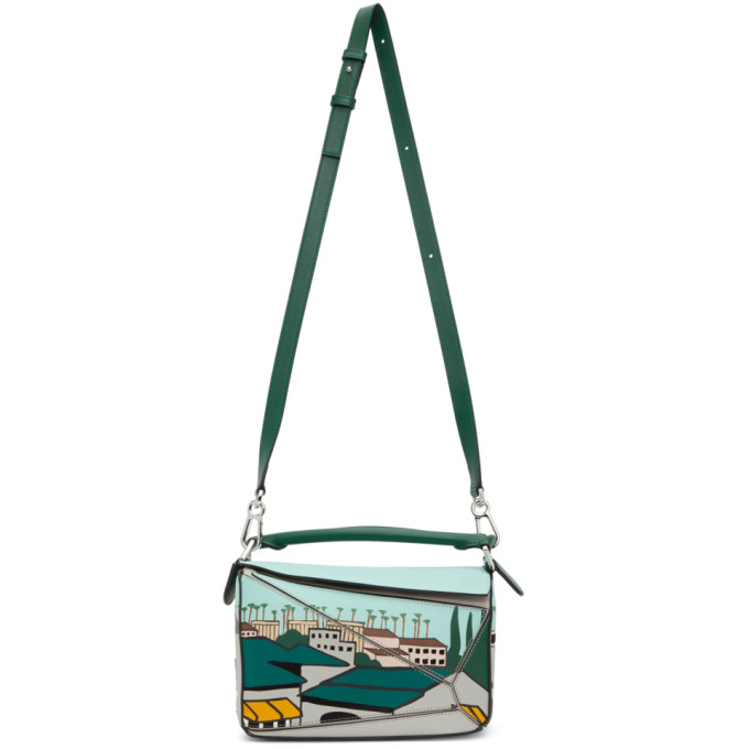 Loewe Green Ken Price LA Series City Edition Puzzle Bag