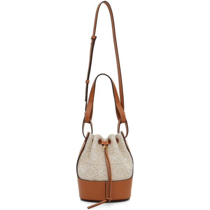 LOEWE LOEWE TAN ANAGRAM BALLOON BAG