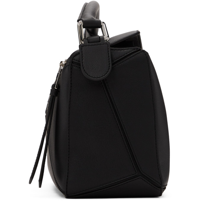 LOEWE BLACK SMALL PUZZLE BAG