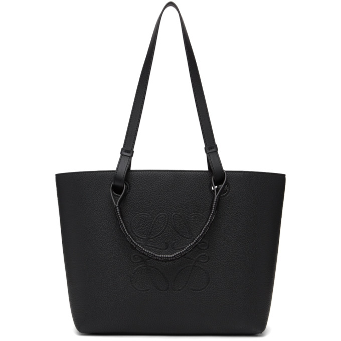 LOEWE BLACK SMALL ANAGRAM TOTE