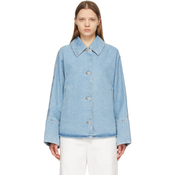 LOEWE BLUE OVERSIZED DENIM JACKET