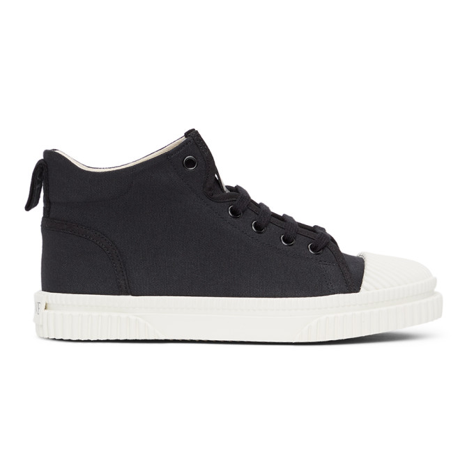 Loewe Black Canvas High-Top Sneakers